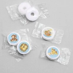 Noah's Ark - Baby Shower Round Candy Sticker Favors – Labels Fit Chocolate Candy (1 Sheet Of 108) -Wilton Shop 51KHobd9TnL