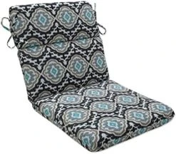 Outdoor/Indoor Agrami Medallion Large Chair Pads, 17" X 17.5", Black 2 Count -Wilton Shop 51KLrrYP1tL. AC