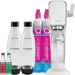 SodaStream Art Sparkling Water Maker Bundle (Black), With CO2, DWS Bottles, And Bubly Drops Flavors -Wilton Shop 51KSHCnYmzL. AC