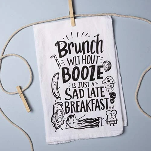 By Kathy 35513 LOL Made You Smile Dish Towel, 28" Square, Brunch Without Booze 5 By Kathy 35513 LOL Made You Smile Dish Towel, 28" Square, Brunch Without Booze - Image 3