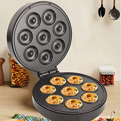 Donut Maker, Aluminum Plate 8 Holes Electric Donut Machine 1400W Easy To Wash Non Stick Coating For Breakfast (1400W US Plug 110V) 6 Donut Maker, Aluminum Plate 8 Holes Electric Donut Machine 1400W Easy To Wash Non Stick Coating For Breakfast (1400W US Plug 110V) - Image 4