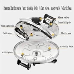 Induction Cooker Gas Pressure Cooker, Consumer And Commercial Large-capacity Stainless Steel Pressure Cooker, Outdoor Portable Explosion-proof Pressure Cooker, 22L / 30L / 40L More Rapid Heat Conducti -Wilton Shop 51KmHVX2drL