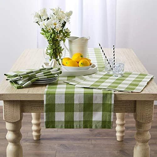 Buffalo Check Collection, Classic Farmhouse Tabletop Set, Placemat Set, 13x19, Antique Green, 6 Piece 6 Buffalo Check Collection, Classic Farmhouse Tabletop Set, Placemat Set, 13x19, Antique Green, 6 Piece - Image 4