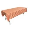 Gingham Tablecloth - Checkered Tablecloth For Parties, Picnics & More - Farmhouse Tablecloth - Spring Tablecloth - Picnic Tablecloth - Cloth Tablecloths For Rectangle Tables - 60”x84 Orange 2 Gingham Tablecloth - Checkered Tablecloth For Parties, Picnics & More - Farmhouse Tablecloth - Spring Tablecloth - Picnic Tablecloth - Cloth Tablecloths For Rectangle Tables - 60”x84 Orange -Wilton Shop 51Kyf1h2vlL