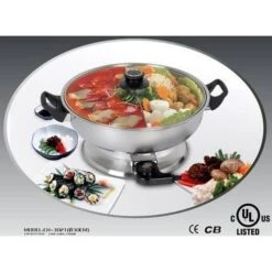Shabu Shabu Hot Pot, Electric Mongolian Hot Pot With Divider -Wilton Shop 51KzvFhBIJL