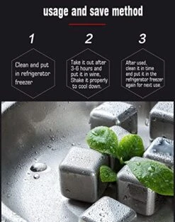 12 Pack Steel Rainbow Whiskey Stones For Men Dad Gifts, High Cooling Whiskey Rocks, Reusable Metal Ice Cubes, Chilling Stones, Wine Cooler For Drink,Bar Accessories W/Tongs & Freezer Tray -Wilton Shop 51LGIXAJrkL