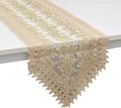 Hop LC Grey Farmhouse Table Runner 72 Inches Long For Dining Paisley Doilies Embroidered Boho Style Polyester Room Decor Kitchen Rustic Lace Tablecloth For Wedding Decorations -Wilton Shop 51LSgkjlWRL. AC