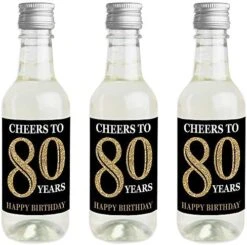 Big Dot Of Happiness Adult 70th Birthday - Gold - Mini Wine And Champagne Bottle Label Stickers - Birthday Party Favor Gift For Women And Men - Set Of 16 24 Big Dot Of Happiness Adult 70th Birthday - Gold - Mini Wine And Champagne Bottle Label Stickers - Birthday Party Favor Gift For Women And Men - Set Of 16 -Wilton Shop 51LU8Mbwn8L. AC