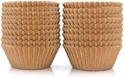 300Pcs Cupcake Liners Natural Muffin Liners Greaseproof Paper Baking Cups Standard Size Unbleached Paper Cupcake Liner For Baking Muffin And Cupcake, Natural Color -Wilton Shop 51LVUbCvKcL. AC