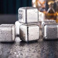 8pcs Stones With Tongs Stainless Steel Reusable Cubes Chilling Stones0 Reusable Stones Cubes Chilling Stones Reusable Stones Reusable Cubes Stainless Steel Reusable Cubes Cubes -Wilton Shop 51LVkm33J5L