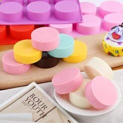 Round Cylinder Silicone Mold Candy Mold Chocolate Mold For Sandwich Cookies Muffin Cupcake Brownie Cake Pudding Jello -Wilton Shop 51LWagSDWuL