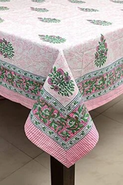 Cotton Tablecloth, Handblock Print Rectangle Blue Table Cloth For Kitchen Dinning Tabletop Decoration Parties Weddings Thanksgiving Christmas (60 X 108 Inches) 26 Cotton Tablecloth, Handblock Print Rectangle Blue Table Cloth For Kitchen Dinning Tabletop Decoration Parties Weddings Thanksgiving Christmas (60 X 108 Inches) -Wilton Shop 51Ld3iefXtS. AC