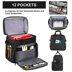 Carrying Bag Compatible For KitchenAid Mixers (6-8 Quart) And Extra Accessories,Storage Bag Only 9 Carrying Bag Compatible For KitchenAid Mixers (6-8 Quart) And Extra Accessories,Storage Bag Only -Wilton Shop 51LjixE81tL