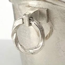 WHW Whole House Worlds Luxury Champagne Bucket Wine Cooler, French Flair, Fleur De Lis Crest, Hand Cast Aluminum, Old World Craft Finish, Up To 8 Bottles, 14 1/4 L X 11 1/2 W X 9 3/4 -Wilton Shop 51LqSane3qL