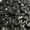 From Italy"Fat" Black"Bagel" Shape Classic & Clean (SHW) Button 2 Hole (23mm-7/8") (100 Pcs) -Wilton Shop 51M42FWuJNL 5