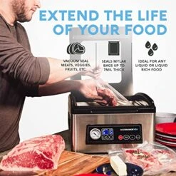 - Chamber Vacuum Sealer Machine USV32 Ultra Series, Vacuum Food Sealer For Wet Foods, Meat Sealers Vacuum Packing Machine, Compact Vacuum Chamber Sealer With 11.5 - Inch Vacuum Sealer Bar -Wilton Shop 51MCwOP2JiL