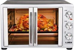 NDLE Luby Extra Large Toaster Oven, 18 Slices, 14'' Pizza, 20lb Turkey, Silver, Stainless Steel + Asurion 3-year Warranty