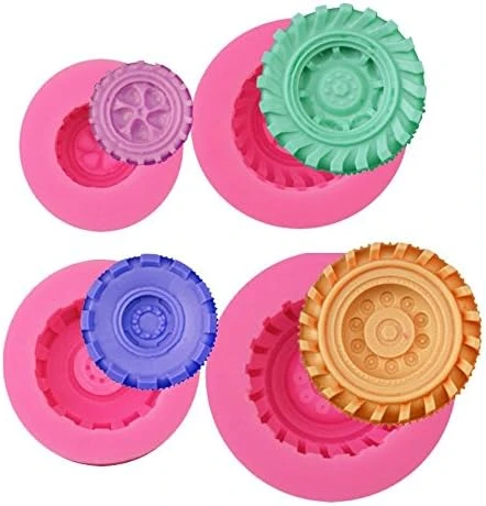 Rain 3D Round Tire Fondant Mold-Truck Wheel Shape Silicone Mold For Sugarcraft Cake Decoration, Chocolate, Candy, Polymer Clay, Soap, Jelly Etc-Set Of 4 7 Rain 3D Round Tire Fondant Mold-Truck Wheel Shape Silicone Mold For Sugarcraft Cake Decoration, Chocolate, Candy, Polymer Clay, Soap, Jelly Etc-Set Of 4 - Image 5