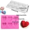 Silicone Heart Molds,2 PCS Heart Silicone Mold 6 Cavities,Heart Shaped Silicone Mold,Chocolate Mold 3D Diamond Heart,Baking Mold Cake Mold Tray For Baking,Handmade Soap Mold Candy Making Set(Pink) -Wilton Shop 51MUfvFtYLL