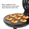 Donut Maker, 1000W Nonstick Surface Mini Donut Maker Machine Double Sided Heating Electric Doughnut Maker, Makes 7 Doughnuts, For Kids Breakfast Snacks Desserts, For Home Bakery (Black) -Wilton Shop 51MXEiFSF7L 2