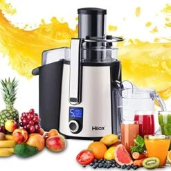 Centrifugal Juicer Machine - LCD Monitor 1100W Juice Maker Extractor, 5-Speed Juice Processor Fruit And Vegetable, 3" Feed Chute Stainless Steel Power Juicer, Easy Clean, BPA Free (Silver) 19 Centrifugal Juicer Machine - LCD Monitor 1100W Juice Maker Extractor, 5-Speed Juice Processor Fruit And Vegetable, 3" Feed Chute Stainless Steel Power Juicer, Easy Clean, BPA Free (Silver) -Wilton Shop 51Mi7aAmABL. AC