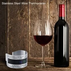 Wine Temperature Bracelet, Stainless Steel Wine LCD Thermometer Bottle Beer Red Wines Bracelet Temperature Sensor 12 Wine Temperature Bracelet, Stainless Steel Wine LCD Thermometer Bottle Beer Red Wines Bracelet Temperature Sensor -Wilton Shop 51MjLpCN8aL