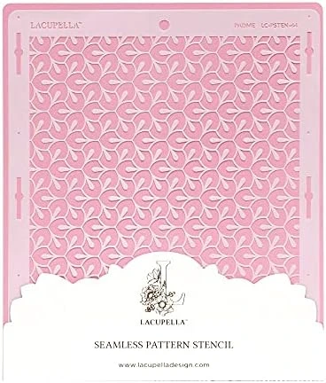Acupella Cake Stencil - Seamless Delicate Pattern For Decorating Tall Double Barrel Cake To Use With Buttercream, Royal Icing, Ganache, Paint, Airbrush (Deidra) 12 Acupella Cake Stencil - Seamless Delicate Pattern For Decorating Tall Double Barrel Cake To Use With Buttercream, Royal Icing, Ganache, Paint, Airbrush (Deidra) - Image 10