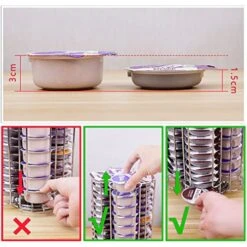 Coffee Capsule Holder, Compatible With Tassimo Capsules (52pcs) – Rotating Coffee Pod Stand (Tassimo 52pcs) -Wilton Shop 51N0TZxdOoL