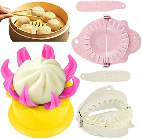 5 Pieces Bun Maker Bun Dumpling Maker Steam Filled Plastic Mold And Filling Spoon Cooking Tool Set For Kids Learning To Make Delicious Bun And Dumplings(Green, Pink) 10 5 Pieces Bun Maker Bun Dumpling Maker Steam Filled Plastic Mold And Filling Spoon Cooking Tool Set For Kids Learning To Make Delicious Bun And Dumplings(Green, Pink) - Image 8