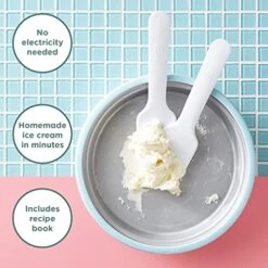 5255870 Sweet Spot Ice Cream Maker, Includes Recipe Book, Blue Glow -Wilton Shop 51NVIOhiaGL