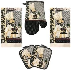 Golden Sunflower Kitchen Towel 5 Piece Linen Set 2 Towels 2 Pot Holders 1 Oven Mitt -Wilton Shop 51NVn8rtF7L. AC