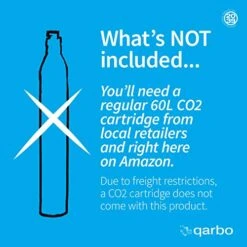 Wenty39 Qarbo Sparkling Water Maker Party Plus Bundle With 4 Bottles, 3 Aircharge Caps And Cleaning Brush (Bronze) -Wilton Shop 51NWVz14c6L