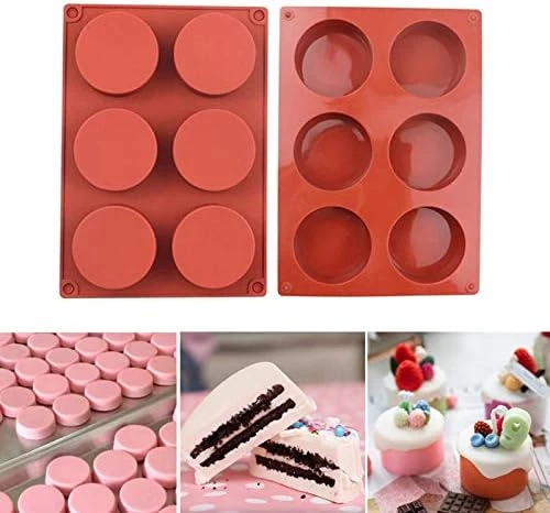 Silicone Round Cylinder Cake Mold,6 Cavities Handmade Soap Silicone Mould,DIY Cookie Chocolate Candy Jello Pudding Mold,Muffin Cupcake Making Tools,2pcs 10 Silicone Round Cylinder Cake Mold,6 Cavities Handmade Soap Silicone Mould,DIY Cookie Chocolate Candy Jello Pudding Mold,Muffin Cupcake Making Tools,2pcs - Image 8