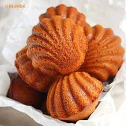 Madeleine Mold Cake Pan, 12-Cavity Non-Stick Spherical Shell Madeline Bakeware For Oven Baking (Champagne Gold) 18 Madeleine Mold Cake Pan, 12-Cavity Non-Stick Spherical Shell Madeline Bakeware For Oven Baking (Champagne Gold) -Wilton Shop 51NrsNmzRlL