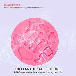 DIY Medical Equipment Silicone Cake Mold, First Aid Kit Model Molds, Thermometer, Stethoscope, Nurse Cap, Chocolate Clay Mould, Pink (083) -Wilton Shop 51O3XtcSv7S