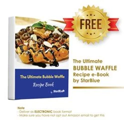 Hong Kong Egg Waffle Maker By StarBlue With BONUS Recipe E-book - Make Hong Kong Style Bubble Egg Waffle In 5 Minutes AC 120V, 60Hz 760W -Wilton Shop 51O5Xvxx75L