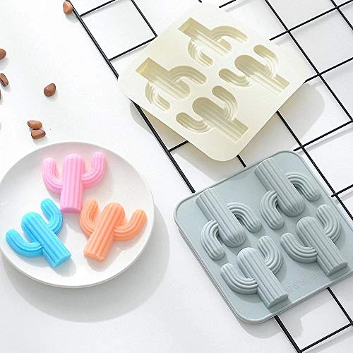 2-Pack Cactus Ice Cube Tray Cacti Silicone Molds For DIY Chocolate Candy Gummy Gelatin Jello Jelly Baking Cake Soap Crayons Wax Melt Plaster Of Paris Kitchen Pastry Tools (4-Cavity, Pink/Gree) 7 2-Pack Cactus Ice Cube Tray Cacti Silicone Molds For DIY Chocolate Candy Gummy Gelatin Jello Jelly Baking Cake Soap Crayons Wax Melt Plaster Of Paris Kitchen Pastry Tools (4-Cavity, Pink/Gree) - Image 5