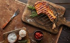 4 Pack Oval Roasting Rack Cooling Rack With Integrated Feet, 12 X 8.5 Inch Black Non-stick Coating Iron Baking Rack For Cooking, Roasting, Drying, Grilling, PTFE Free -Wilton Shop 51OJkEtgMVL