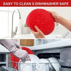 2-Pack Air Fryer Silicone Liners Pot For 3 To 5 QT, Silicone Air Fryer Liners Basket, Food Safe Air Fryer Oven Accessories, Reusable Air Fryer Silicone Liners Inserts (Top 8in,Bottom 6.8in) -Wilton Shop 51OOcm9o0tL