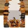 Halloween Pumpkin Table Runner Trick Or Treat Fall Holiday Party Table Decor Farmhouse Kitchen Dinning Room Home Decoration -Wilton Shop 51ORh0TxgFL