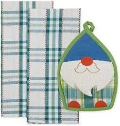 Gift Set Collection Kitchen Set, Potholder & Dishtowel Set, Lemon Plaid, 2 Piece -Wilton Shop 51OSNM5VO2L. AC