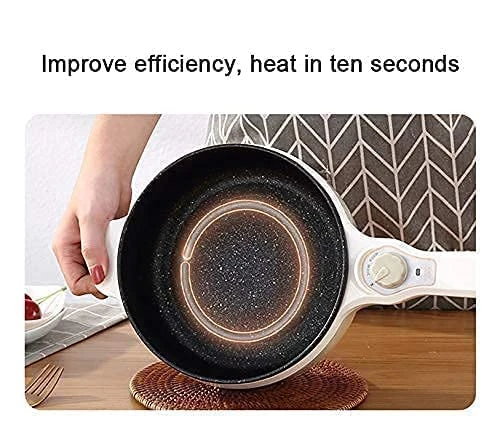 Electric Skillet,5 In 1Mini Student Dorm Pan,Rapid Noodle Cooker,Non-stick Sauté Pan,Hot Pot With Lid,for Cooking,Roasting,Stir-frying,baking,Steaming. 5 Electric Skillet,5 In 1Mini Student Dorm Pan,Rapid Noodle Cooker,Non-stick Sauté Pan,Hot Pot With Lid,for Cooking,Roasting,Stir-frying,baking,Steaming. - Image 3