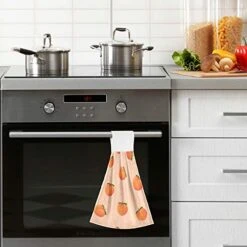 2 Pcs Kitchen Towel, Peach Fruit Absorbent Towel Hanging Towel Hand Towel -Wilton Shop 51Oa79RnvDL