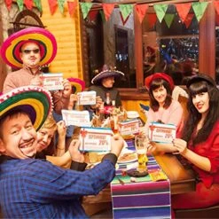 Mexican Table Runners 6 Pack，Rainbow Colors Serape Table Runner 14 X 108 Inch For Mexican Taco Fiesta Party Decorations -Wilton Shop 51OceISdEEL