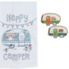 Happy Camper 3 Piece Kitchen Bundle, Towel With Salt And Pepper Shakers 1 Happy Camper 3 Piece Kitchen Bundle, Towel With Salt And Pepper Shakers -Wilton Shop 51OjsKCIngL