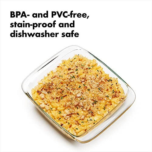 OXO Good Grips Glass 2 Qt Baking Dish With Lid 5 OXO Good Grips Glass 2 Qt Baking Dish With Lid - Image 3