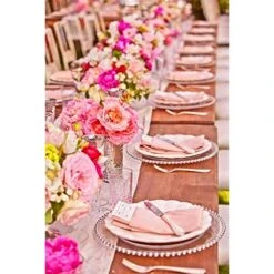 100% Cotton Cloth Napkins Set Of 4, Dinner Napkins Cloth 18x18 Inches, Washable Napkins With Hemmed Edges, Reusable Napkins For Parties, Events, Weddings (18"x18", Pink) -Wilton Shop 51PA384XgQL