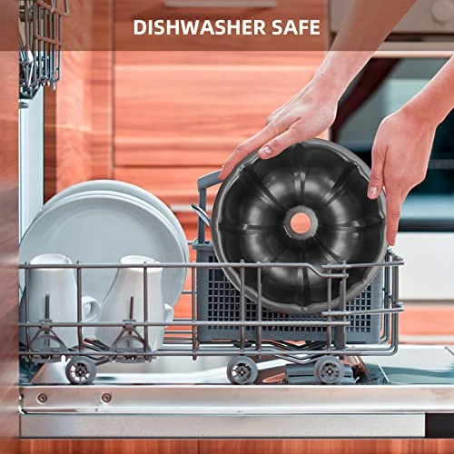 Cake Pan, 2Pcs Cake Pan Nonstick 9.5 Inch Tube Pan 12 Cup Baking Cake Pan For Cake Mold Fluted Cake Pans For Anniversary Homemade Cake Quiche 6 Cake Pan, 2Pcs Cake Pan Nonstick 9.5 Inch Tube Pan 12 Cup Baking Cake Pan For Cake Mold Fluted Cake Pans For Anniversary Homemade Cake Quiche - Image 4