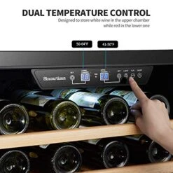 Built-in Dual Zone Wine Refrigerator Cooler, 24 Inch 44 Bottles -Wilton Shop 51PM1EsAomL