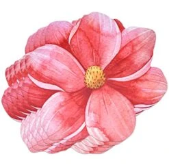 Disposable Flower Shaped Paper Place Mats 50 Pack 13”x 13” Summer Pink Floral Charger Place Mat For Spring Flowers Dinner Table Setting Bridal Baby Shower Birthday Party Supplies Decorations -Wilton Shop 51PTLTnAHML